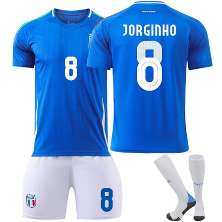 25. Italian Home Blue No. 8 Jorginho Jalkapallopaita Lapsi Aikuinen Setti No. 8 Jorginho