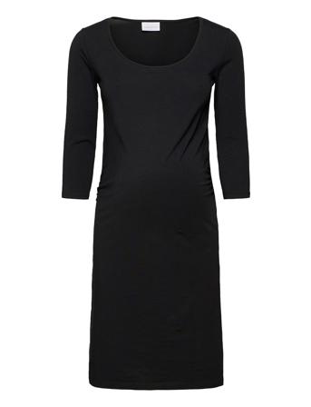 Mllea Org 3/4 Dress O. Black Mamalicious