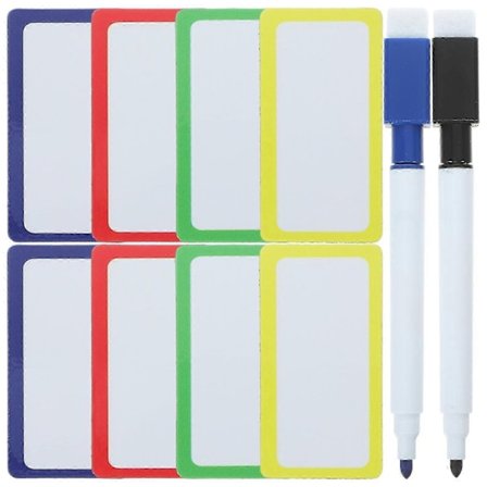 1 Set Magnetisk Etikett för Whiteboard Återanvändbar Torr Radering Magnet Sticker Tag-xindaren