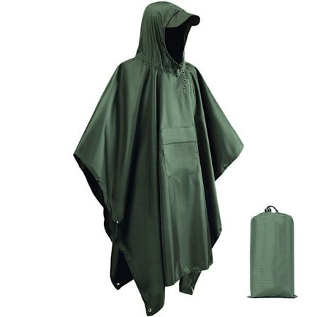 Vanntett poncho for voksne, gjenbrukbar regnponcho for voksne, vanntett poncho, vanntett voksen, lett vanntett regnfrakk
