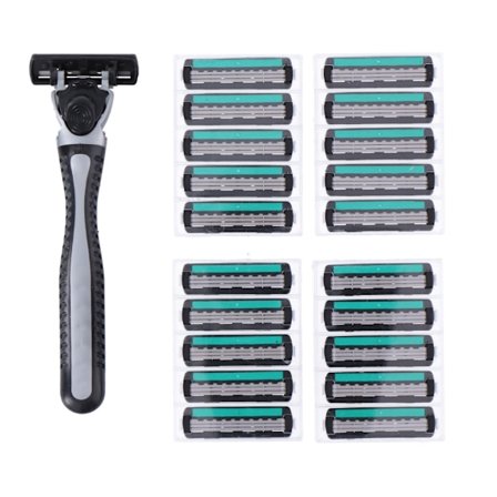 Premium engangsskrabere Mr 21st - glat barbering, ergonomisk gr