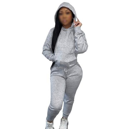 Elastisk Midja För Damer, Tvådelad Outfit, Långärmad Set