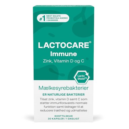 Lactocare Immune Mælkesyrebakterier Immune 30 Kapsler, Helse & Madvarer, Ingredienser, Mælkesyrebakterier