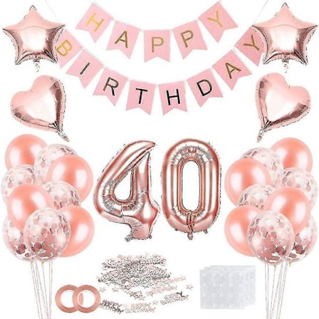 40-årsdag, 40-årsdag Dekoration, 40 Ballongdekoration, 40 Ballong, 40-årsdag Dekoration, 40
