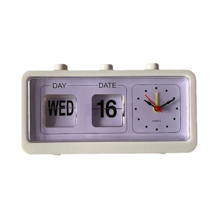 Mekanisk vækkeur Nyhed Flip Ur Skrivebord Digitalt Ur Med Kalender Ur Boligindretning Retr