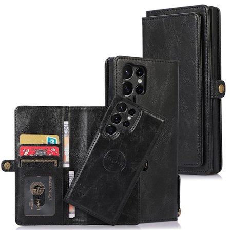 Samsung Galaxy S23 Ultra - Stilsäkert 2 i 1 Plånboksfodral