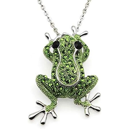 Kristallbrosch Rhinestone Halsband Groda Hänge Halsband Kvinnor Smycken Statement Smycken Mode Smycken(slumpmässig stil)