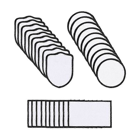 30 st Sublimeringsplaster Tyg Stryk-på Blanka Plaster 3 Former Reparationsplaster Sublimering Blanka Hattlapp För DIY-hantverk