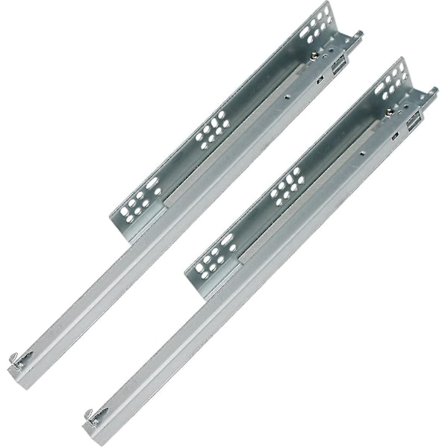 Skuffeskinne, undermontert skjult selvmyktlukkende underskjulte skap møbler skuffeskinner (18 tommer)