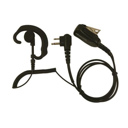 Albecom Mini Headset LGR51-M1 In-Ear tillbehör jaktradio Black OneSize