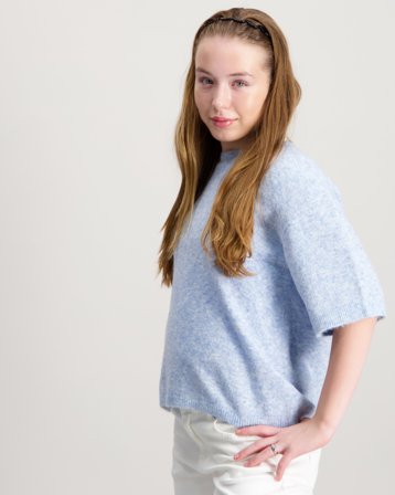 Sofie Schnoor CerinSY Blouse Blauw Tops/blouses Meisjes - Kids Brand Store
