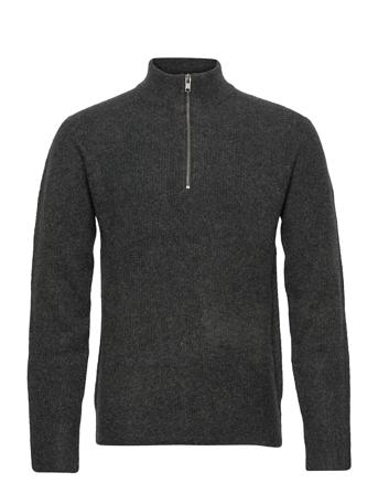 Recycled Half-Zip Sweater Black GAP