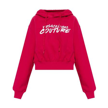 Versace Jeans Couture Hoodie with logo Pink, Dame