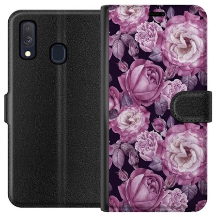 Kompatibelt Plånboksfodral till Samsung Samsung Galaxy A40 Blommor
