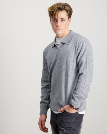 MAGGIORE Cashmere Blend Knit Pike Grau Pullover Jungen - Kids Brand Store