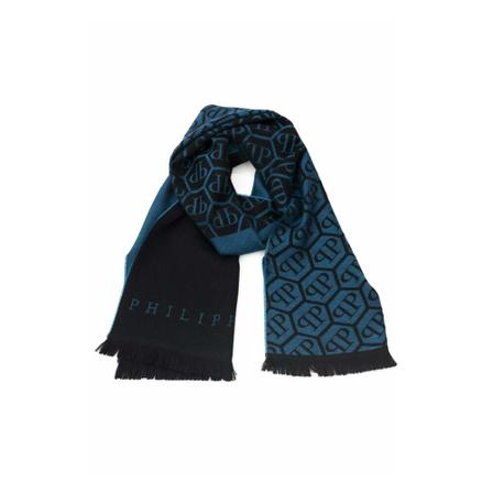 Philipp Plein - Halsdukar - Blå - Herr - Storlek: One Size, Herr, Storlek: ONE SIZE