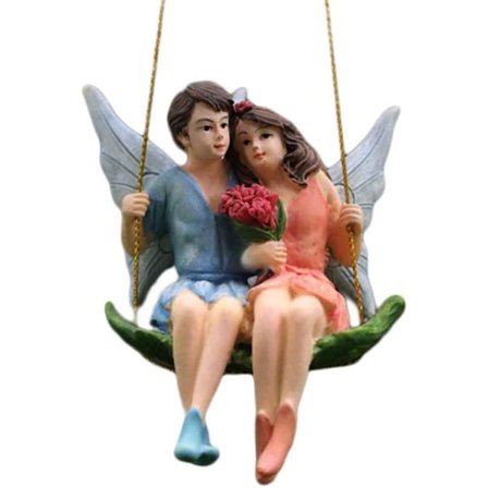 Kotipuutarhan koristeet Puutarhapari Patsas Minityyri Keijupuutarha