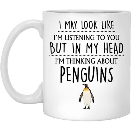 Pingvin Present, Pingvin Mugg, Pingvin Älskare Present, Roliga Pingvin Presenter Till Mamma, Kvinnor, Henne, Tjejer, Presenter Till Pingvinälskare, 