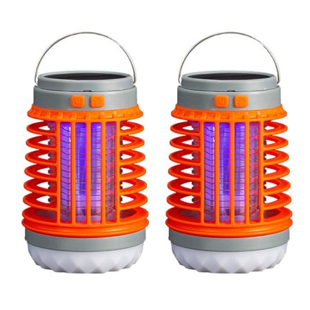 2 st Solar Mygga USB Lampa Vattentät Insekt Flugfälla FicklampaA A