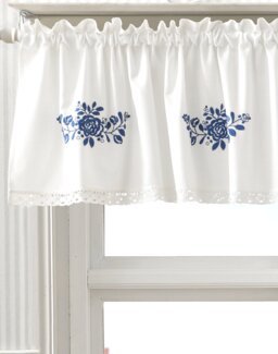 Kappe metervare Fanny Blå - Linea