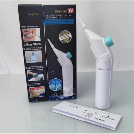 Manuell mandelstein-fjerner med vanntråd, ingen kateter nødvendig, buet design for oral rengjøring