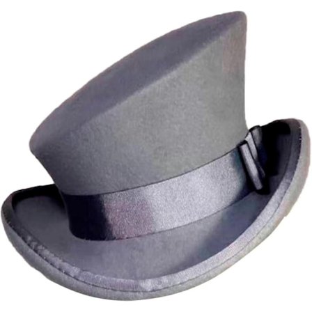 Asymmetrisk hatt Ullhatt Dame Herre Unisex Hatt Steam Punk Hatt Topphatt Mote Bånd Dekorativ Hatt Hodeplagg for Menn-WELLNGS
