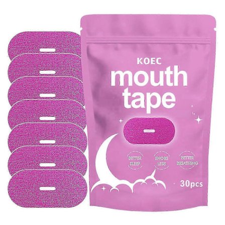 Suuteippi nukkumiseen, kuorsausta estävät suunauhat, hypoallergeeninen suuteippi miehille ja naisille