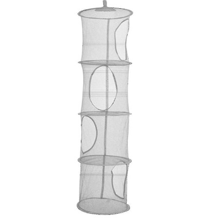 4-kerroksinen verkkokorin taittuva lasten lelujen säilytysteline riippuva kori tarvikkeiden järjestäjä -fg-yuhao