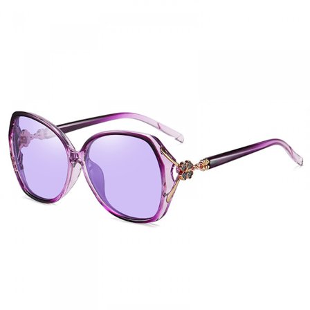 Kvinnors Fashion Polariserad Stora Ram Färgförändrande Solglasögon