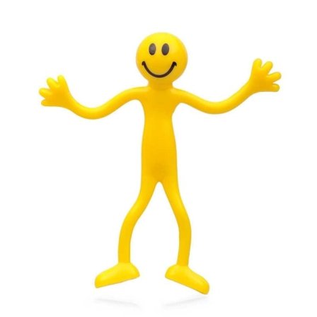 /Hc/Bevægelig Legetøjsfigur / Bøjelig Figur - Smiley multifarvet