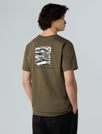 The North Face M Box Nse Edge Of Light Infill S/S Tee - Khaki green - M