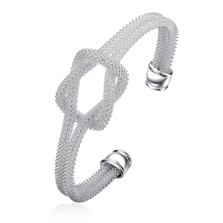 925 Sterling Sølv Armbånd til Kvinder Twisted Knot Armbånd Fashion Klassisk Smykker
