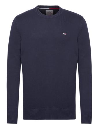 Tjm Essential Crew Neck Sweater Tops Knitwear Round Necks Navy Tommy Jeans