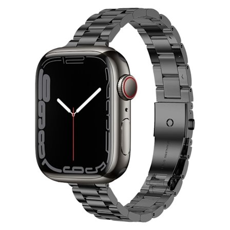 Apple Watch Ultra/Ultra 2 49mm etc Smalt länk Klockarmband - Svart