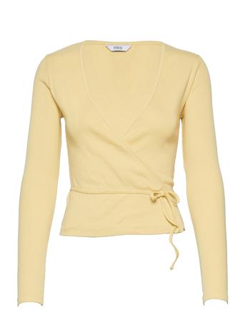 Enally Ls V-N Tee 5314 Yellow Envii