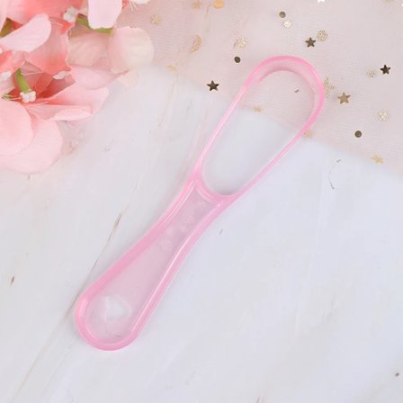 1 stk. Tungeskraber til mundhygiejne, mundskraber, manuel rengøringsbørste, tandpleje, 5 farver