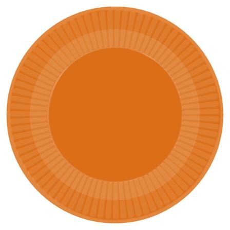 Amscan Paper Pumpkin Halloween Disponibeltallrikar (paket Med 8) På
