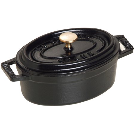 Staub La Cocotte Oval Gryte Svart 11 cm 0,25 l