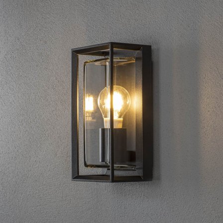 Konstsmide - Vegglampe Brindsi 7874-750 Svart