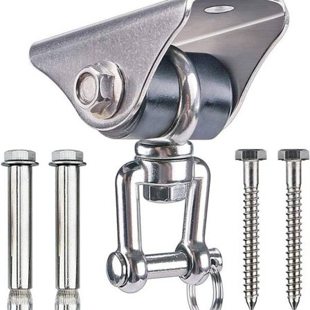 250 kg kapacitet 360° roterande takkrok gunga, avtagbar, gungkrok