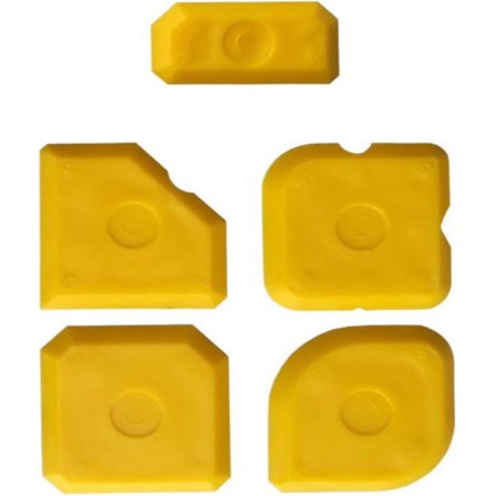 5 kpl Kaavin työkalusarja Silikoni Sauman Tasoitus Spatulayellow