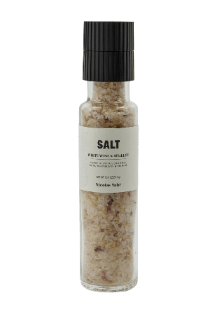 Nicolas Vahé Salt Vitt vin & schalottenlök 310 g Skafferi torrvaror Unisex Transparant ONESIZE