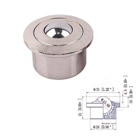 Kulehjul minisvingbare hjul 3 3