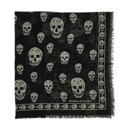 Alexander McQueen Scarves , Zwart , Heren , Maat: ONE Size Sjaals