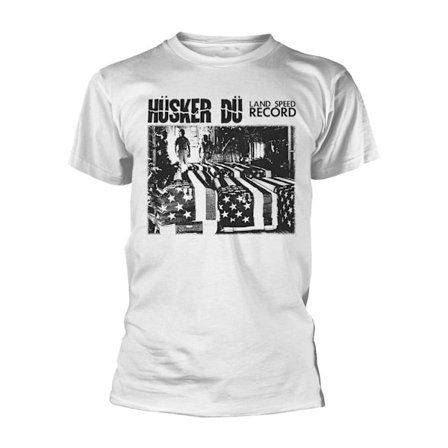 Hüsker Dü Unisex Land Speed Record T-shirt S Vit