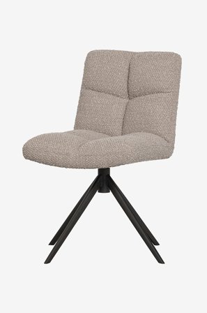 WOOOD - Spisestol med snurrefunksjon Vinny - Beige - Stoler - Fra Homeroom