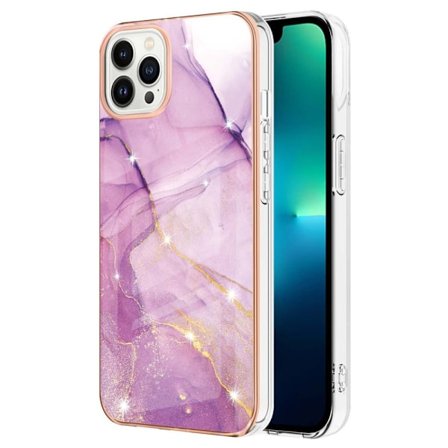 TPU Cover iPhone 15 Pro Lilla Marmor