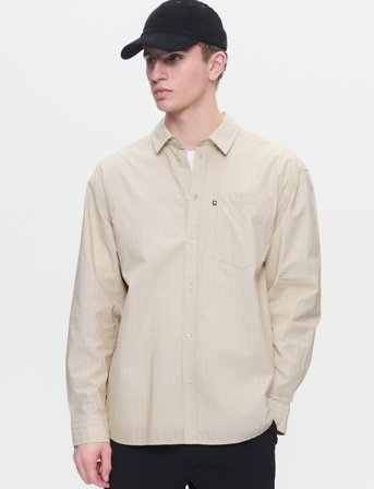 WOOD WOOD Wwday Dobby - Beige - XL