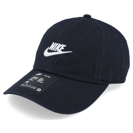 Nike - Svart unconstructed Caps - Kids Club Cap Futura Wash Black/White Dad Cap @ Hatstore