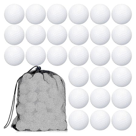 100 stk. Golf treningsball Hul Golfball Trening Golfballer med Mesh Snørestreng Oppbevaringsposer for Trening